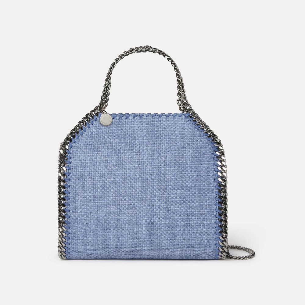 Stella McCartney Falabella Mini Woven Raffia Tote